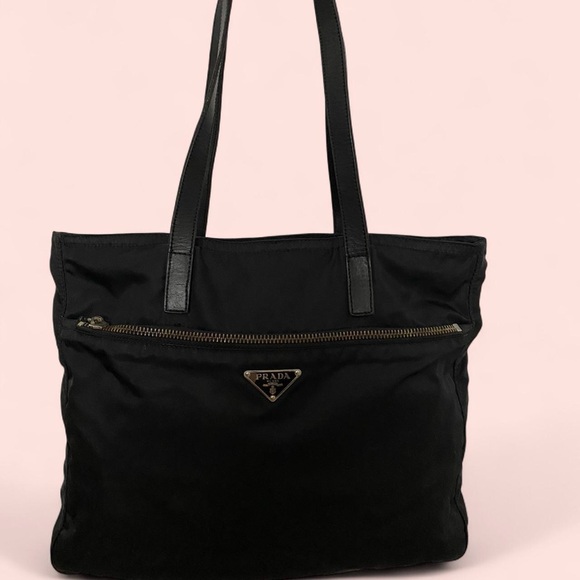 Prada Handbags - Authentic Prada Classic Black Nylon Tote